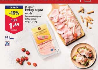 ALDI LA TABLAⓇ Pechuga de pavo cocida oferta