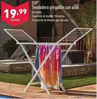 ALDI DEMⓇ Tendedero plegable con alas oferta