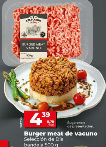 Dia Burger meat de vacuno Selección de Dia bandeja 500 g oferta