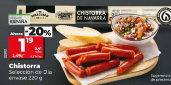 Dia Chistorra Selección de Dia envase 220 g oferta