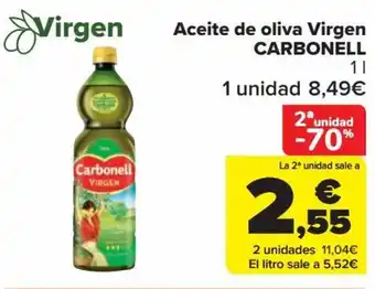 Carrefour Aceite de oliva Virgen CARBONELL 1L oferta