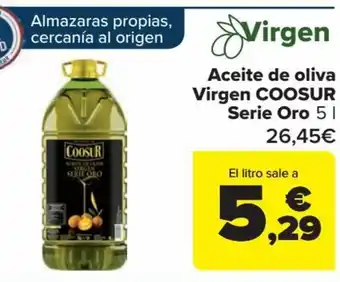 Carrefour Aceite de oliva Virgen COOSUR Serie Oro 5L oferta