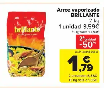 Carrefour Arroz vaporizado BRILLANTE 2 kg oferta