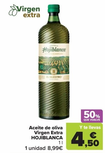 Carrefour Aceite de oliva Virgen Extra HOJIBLANCA oferta