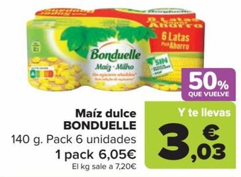 Carrefour Maíz dulce BONDUELLE oferta