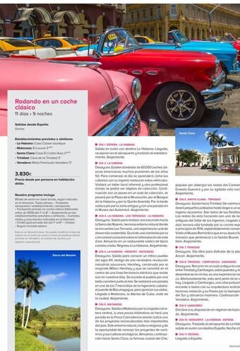 Viajes El Corte Inglés La habana rodando en un coche clásico 11 días. 9 noches salidas desde españa diarias establecimientos previstos o similar oferta