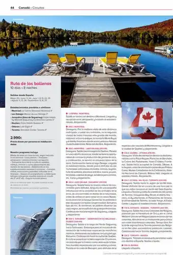 Viajes El Corte Inglés 44 canadá. circuitos laurentides ruta de las ballenas 10 días. 8 noches salidas desde españa mayo: 20-junio: 3, 24-julia: oferta