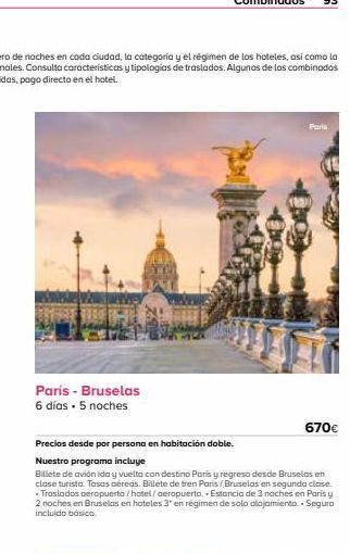 Viajes El Corte Inglés Destinos parís oferta