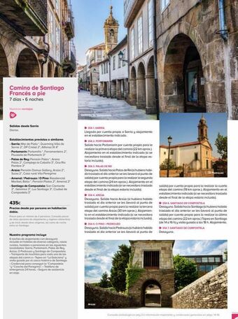 Viajes El Corte Inglés Camino de santiago francés a pie 7 días. 6 noches nuestras ventajas salidas desde sarria diarias. establecimientos previs oferta