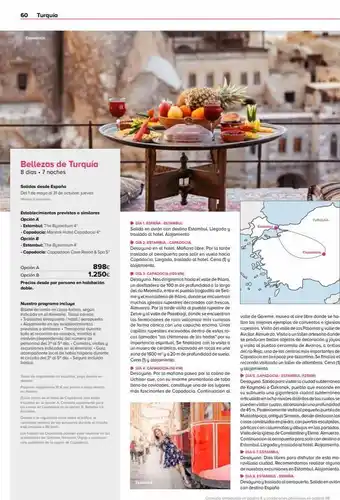 Viajes El Corte Inglés 60 turquía capadocia bellezas de turquía 8 días. 7 noches salidas desde españa del 1 de mayo al 31 de octubre: jueves es oferta