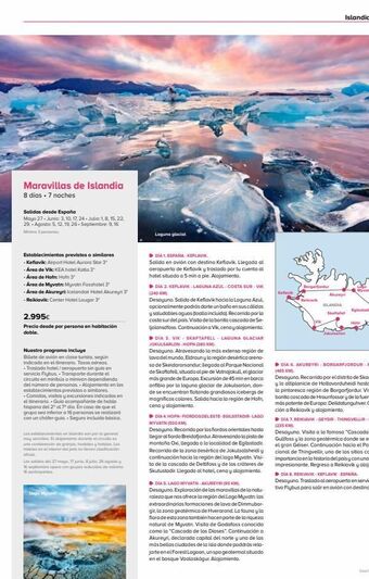 Viajes El Corte Inglés Maravillas de islandia 8 días. 7 noches salidas desde españa mayo 27. junio: 3, 10, 17, 24 julio: 1, 8, 15, 22, 29.-agosto: oferta