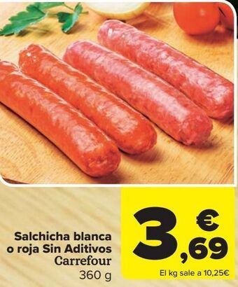 Carrefour Salchicha blanca o roja sin aditivos carrefour oferta