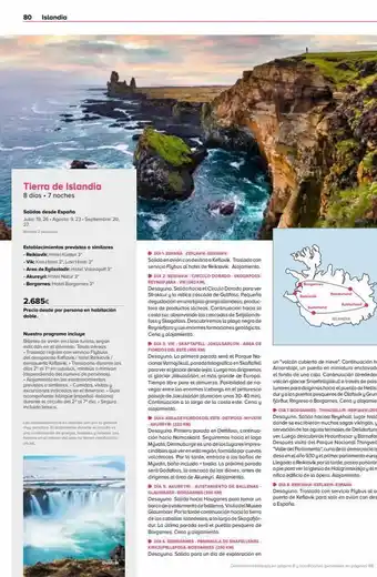 Viajes El Corte Inglés 80 islandia tierra de islandia 8 días. 7 noches salidas desde españa julia: 19,26 - agosto: 9, 23-septiembre: 20, 27. mi oferta