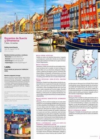 Viajes El Corte Inglés Copenhague encantos de suecia y dinamarca 7 días. 6 noches salidas desde españa julio: 29- agosto: 5, 12, 19. mino 2 perso oferta