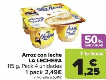 Carrefour Arroz con leche la lechera oferta