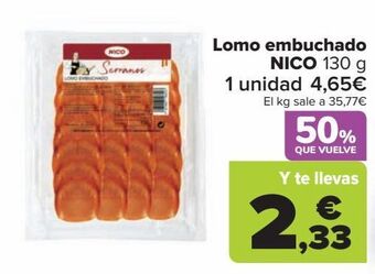 Carrefour Lomo embuchado nico oferta