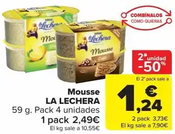 Carrefour Mousse la lechera oferta