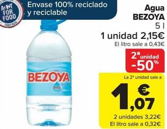 Carrefour Agua bezoya oferta