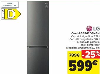 Carrefour Lg combi gbp62dsngn oferta
