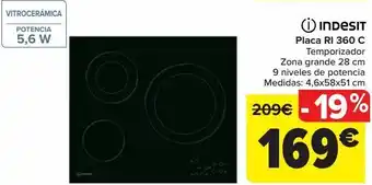 Carrefour Indesit placa ri 360 c oferta