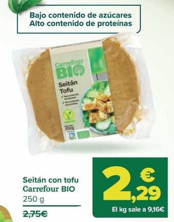 Carrefour Seitán con tofu carrefour bio oferta