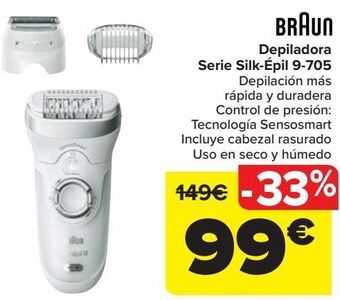 Carrefour Braun depiladora serie silk-épil 9-705 oferta