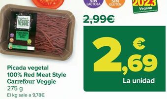 Carrefour Picada vegetal 100% red meat style carrefour veggie oferta