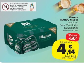 Carrefour Market Cerveza mahou clásica oferta
