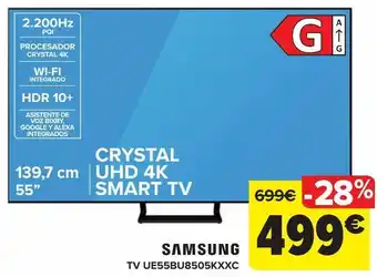 Carrefour Samsung tv ue55bu8505kxxc oferta