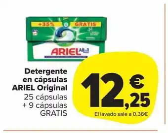 Carrefour Market Detergente en cápsulas ariel original oferta