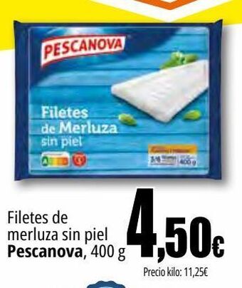 Unide Supermercados Filetes de merluza sin piel pescanova oferta