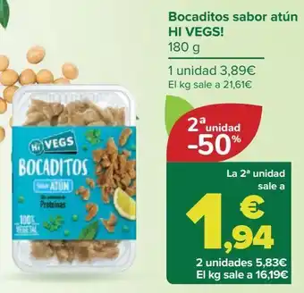 Carrefour Bocaditos sabor atún hi vegs! oferta