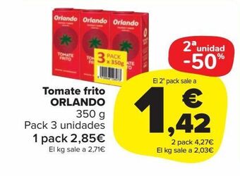 Carrefour Market Tomate frito orlando oferta