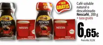 Unide Supermercados Café soluble natural o descafeinado nescafe oferta
