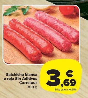 Carrefour Market Salchicha blanca o roja sin aditivos carrefour oferta