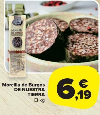 Carrefour Market Morcilla de burgos de nuestra tierra oferta