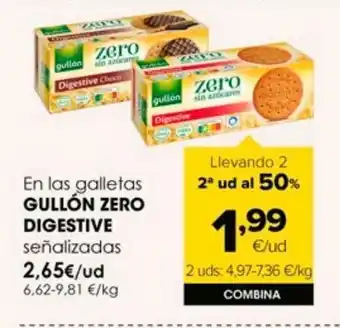 Autoservicios Familia En las galletas gullon zero digestive senalizadas oferta