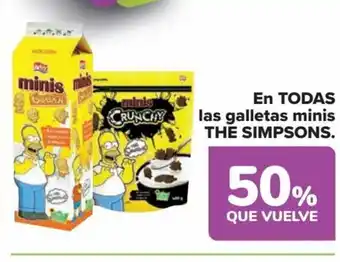 Carrefour EN TODAS las galletas minis THE SIMPSONS. oferta