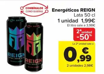 Carrefour Energéticos REIGN Lata 50 cl oferta
