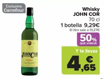 Carrefour Whisky JOHN COR 70 cl oferta
