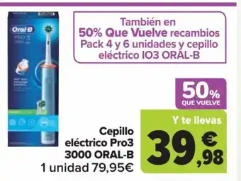 Carrefour Cepillo eléctrico Pro3 3000 ORAL-B oferta
