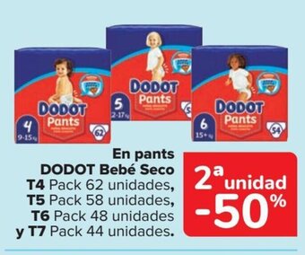 Carrefour En pants DODOT Bebe Seco oferta