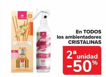 Carrefour EN TODOS los ambientadores CRISTALINAS oferta