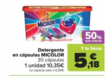 Carrefour Detergente en cápsulas MICOLOR 30 cápsulas oferta