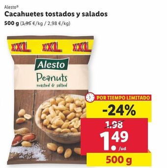 Lidl Cacahuetes alesto oferta