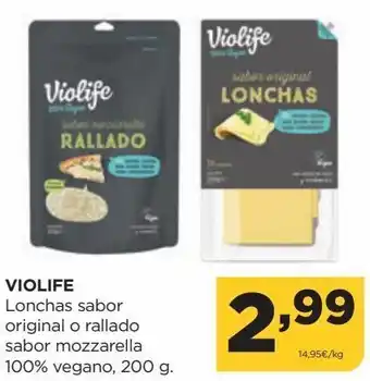 Alimerka Queso en lonchas violife oferta