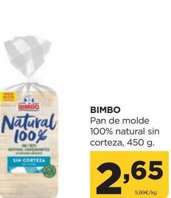 Alimerka Pan de molde bimbo oferta
