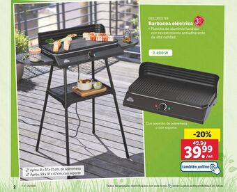 Lidl Barbacoa electrica oferta