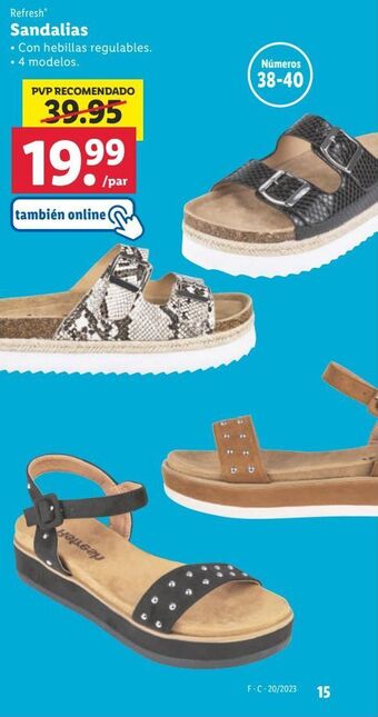 Lidl Sandalias oferta