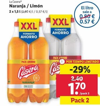 Lidl Refrescos la casera oferta